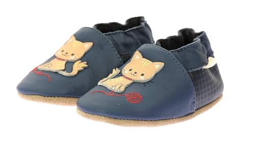 Robeez Unisex Kinder Kitten Day Hausschuh, blau, 19/20 EU von Robeez