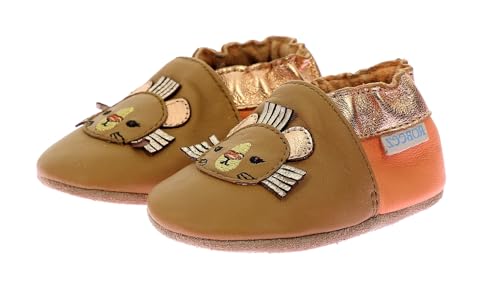 Robeez Wild and Cute Unisex-Kinder Hausschuhe, Helles Camel, 30/31 EU von Robeez
