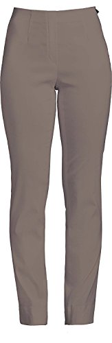 Robell Damen Slim Arbeitshose-Stretchhose, Taupe, Gr.- 36 von Robell