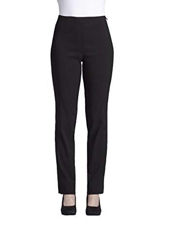 Robell, Rose, schmal geschnittene Hose mit Schlitz am Beinabschluss (schwarz, 38) von Robell