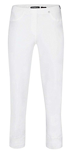 Robell Bella Slim Fit 7/8 Stretchhosen Schlupfhosen Damen Hosen #Bella 09 Collection Frühjahr/Sommer 2017 (38, weiß(10)) von Robell