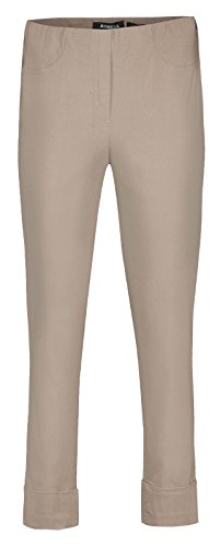 Robell Bella Slim Fit 7/8 Stretchhosen Schlupfhosen Damen Hosen #Bella versch.Farben (48, Taupe) von Robell