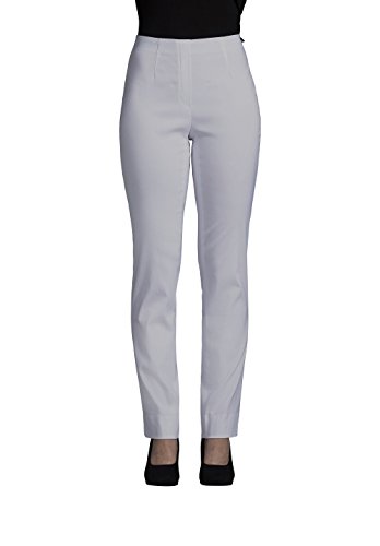 Robell Damen Slim Arbeitshose-Stretchhose, Silber, Gr.- 42 von Robell