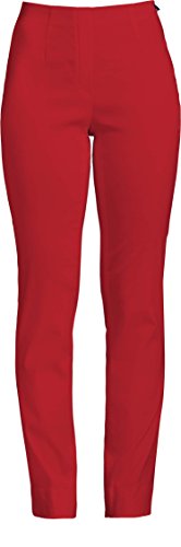 Robell Damen Slim Arbeitshose-Stretchhose, Rot, Gr.- 34 von Robell