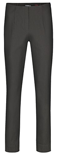 Robell Style Marie – Bequeme, stretchige Damenhose, Innenseite angeraut, Gerade geschnittenes Bein mit Schlitz,Anthrazit,44 Robell Style Marie – Bequeme, stretchige Damenhose, Innenseite angeraut, Gerade geschnittenes Bein mit Schlitz,Anthrazit,44 von Robell