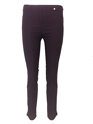 Robell Rose 7/8 Viskose Stretchhose Schmales Bein innen angeraut, Grösse:36, Farbe:Aubergine von Robell