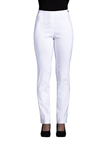 Robell Stretchhose | Ich Will Marie aus TV Werbung | Bengaline Stoff | Bequeme Arbeitshose | Weiß Größe 34 von Robell