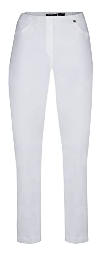 Robell Style BELLA09-7/8 Stoffhose Damen high Waist - Damenhose Power Stretch - Bengaline Stoff Hose mit Aufschlag und Gesäßtaschen - Bitte eine Größe Kleiner bestellen von Robell