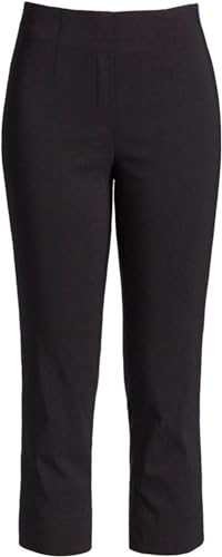 Robell Style MARIE07 - Capri Stoffhose Damen high Waist - Caprihose Power Stretch - Bengaline Hose mit Schlitz am Saum - Bitte eine Größe Kleiner bestellen - Schwarz, 44 Robell Style MARIE07 - Capri Stoffhose Damen high Waist - Caprihose Power Stretch - Bengaline Hose mit Schlitz am Saum - Bitte eine Größe Kleiner bestellen - Schwarz, 44 von Robell