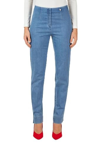 Robell Style Marie - Damen Jeans Straight - Jeanshose Damen high Waist - Stretch Jeans Hose bequemen Oberschenkel - Moderne Damenhose - Bitte Zwei Größen Kleiner bestellen, Light Denim Blue, 36 von Robell