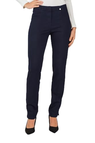 Robell Style Marie - Damen Jeans Straight - Jeanshose Damen high Waist - Stretch Jeans Hose bequemen Oberschenkel - Moderne Damenhose - Bitte Zwei Größen Kleiner bestellen, Darkblue, 52 von Robell