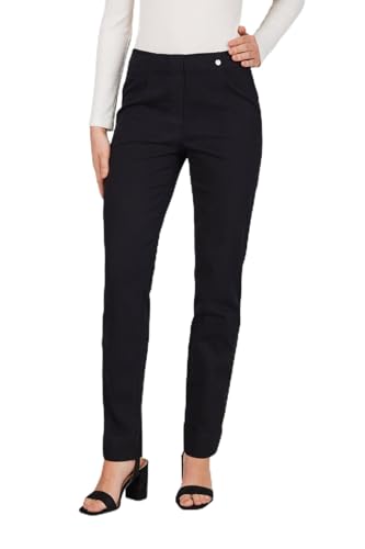 Robell Style Marie - Damen Jeans Straight - Jeanshose Damen high Waist - Stretch Jeans Hose bequemen Oberschenkel - Moderne Damenhose - Bitte Zwei Größen Kleiner bestellen, Schwarz, 36 von Robell