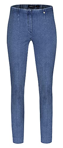 Robell Style Marie - Damen Jeans Straight - Jeanshose Damen high Waist - Stretch Jeans Hose bequemen Oberschenkel - Moderne Damenhose - Bitte Zwei Größen Kleiner bestellen, Light Denim Blue, 48 von Robell