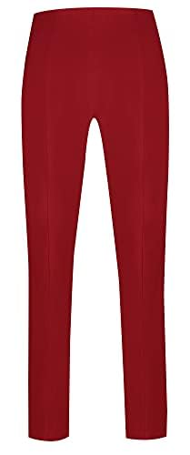 Robell Style Marie- Kurzgröße - Stoffhose Damen high Waist - Damenhose Power Stretch - Bengaline Stoff Hose mit Schlitz am Saum - Bitte eine Größe Kleiner bestellen von Robell
