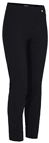 Robell Style ROSE09 – Bequeme, stretchige 7/8 Damenhose mit schmal geschnittenem Bein Farbe Schwarz Größe 44 von Robell