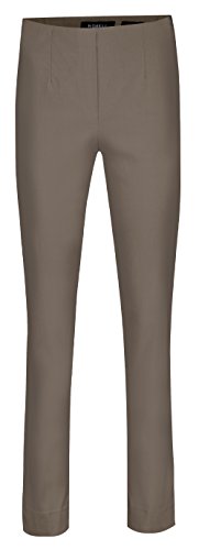 Robell Damen Slim Arbeitshose-Stretchhose, Taupe, Gr.- 38 von Robell