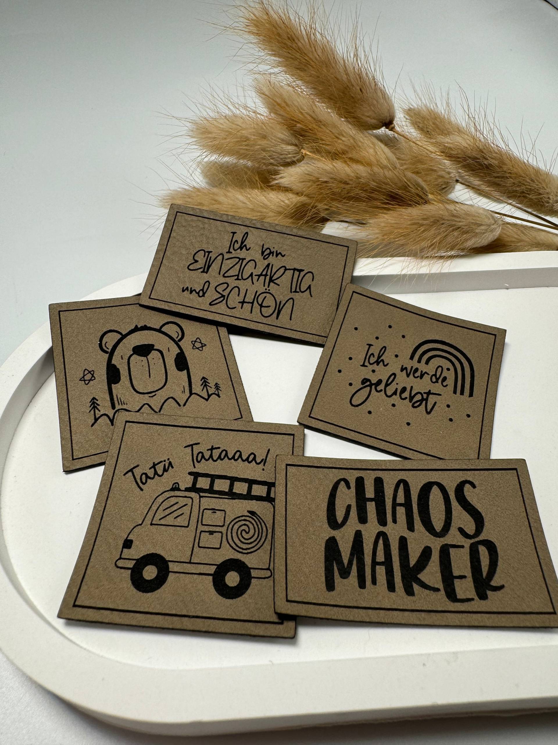 Kunstleder Label von RobellaStoffe