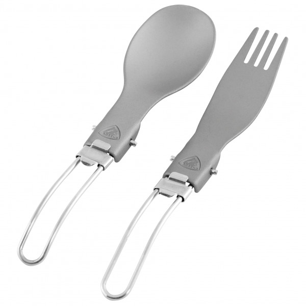 Robens - Folding Alloy Cutlery Set - Besteck-Set Gr Set of 2 grau Robens - Folding Alloy Cutlery Set - Besteck-Set Gr Set of 2 grau von Robens