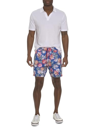 Robert Graham Herren Hartman Badeshorts Badeanzug Badehose, Mehrfarbig/Meereswellen (Ocean Tides), XXL von Robert Graham