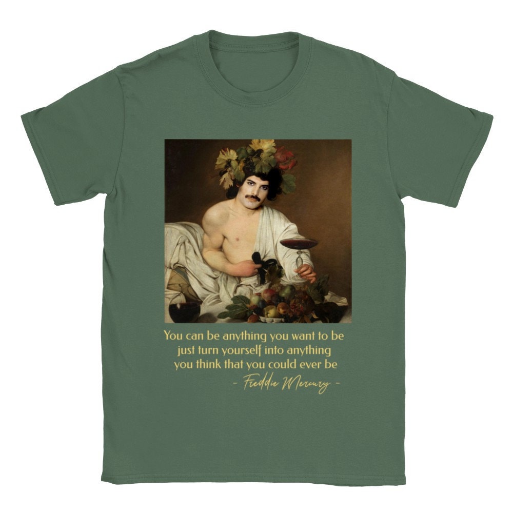 Freddie Mercury T-Shirt Mit Zitat Für Fans, Bacchus Caravaggio von RobertArtPainting