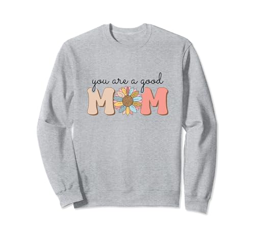 Retro Good Mom Sonnenblume, Mama, Blume, Geschenk zum Muttertag Sweatshirt von RobertFS