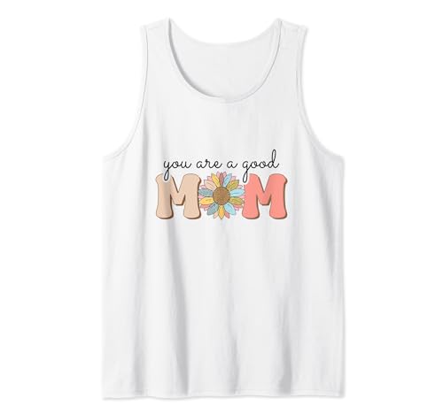 Retro Good Mom Sonnenblume, Mama, Blume, Geschenk zum Muttertag Tank Top von RobertFS