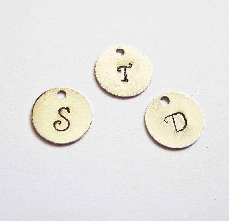 Add Initial, Personalisierte Initiale, Zusätzliche Silber Benutzerdefinierte Personalisierter Schmuck, Handgestempelt 1 von RobertaValle