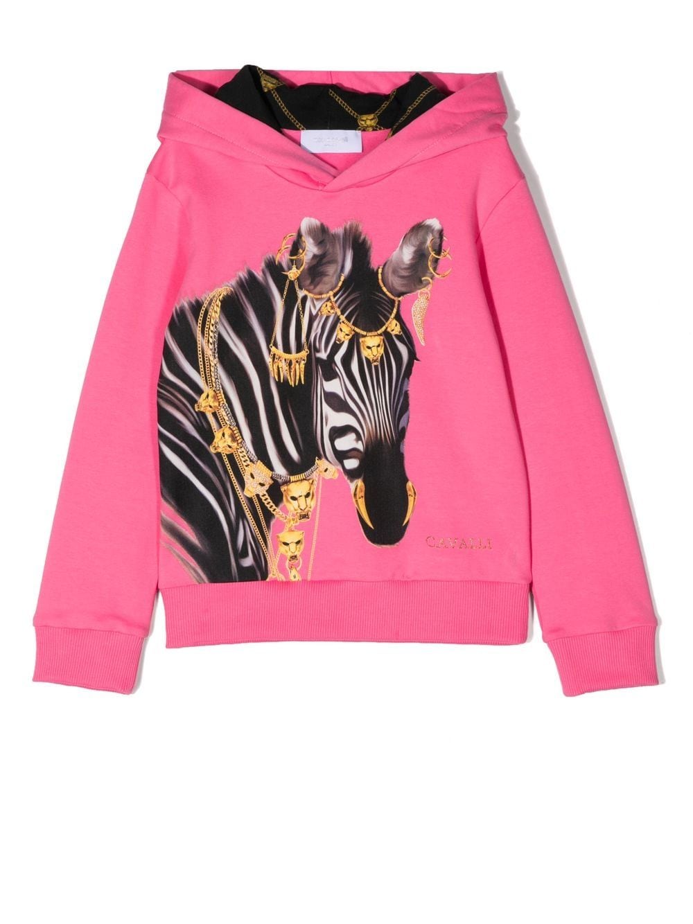 Roberto Cavalli Junior Hoodie mit Zebra-Print - Rosa von Roberto Cavalli Junior