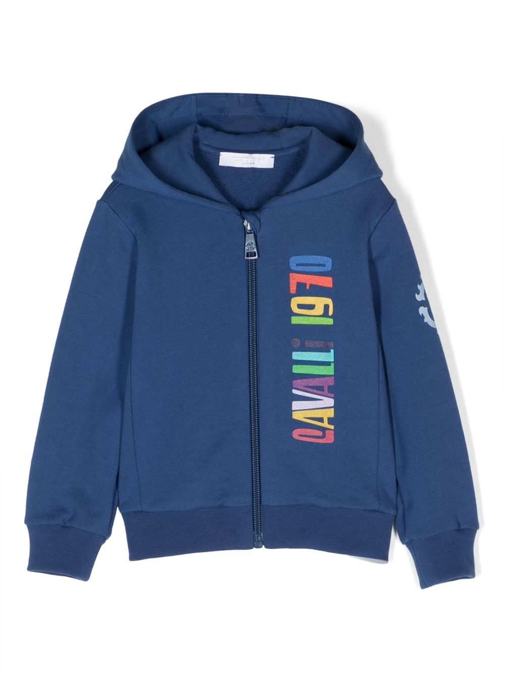 Roberto Cavalli Junior Jacke mit Logo-Print - Blau von Roberto Cavalli Junior