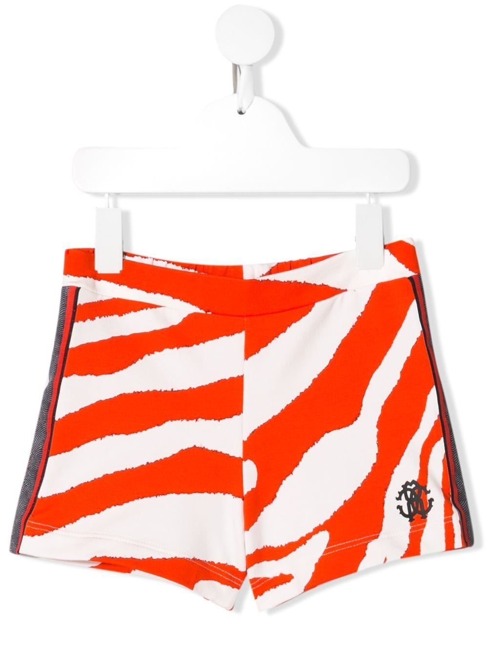 Roberto Cavalli Junior Jersey-Shorts mit Zebra-Print - Rot von Roberto Cavalli Junior