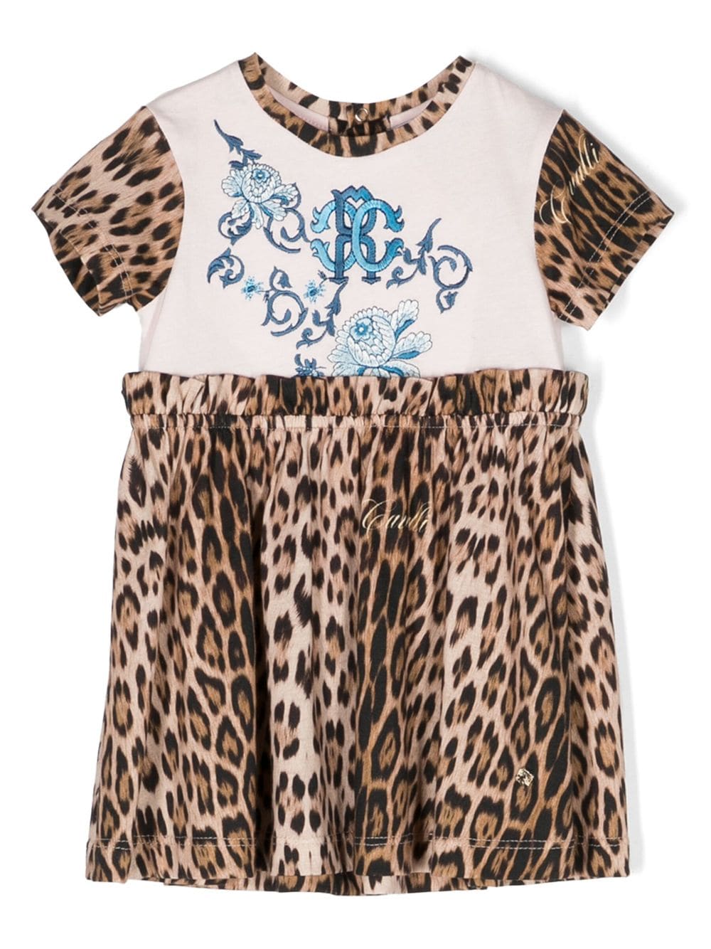 Roberto Cavalli Junior Kleid mit Animal-Print - Nude von Roberto Cavalli Junior