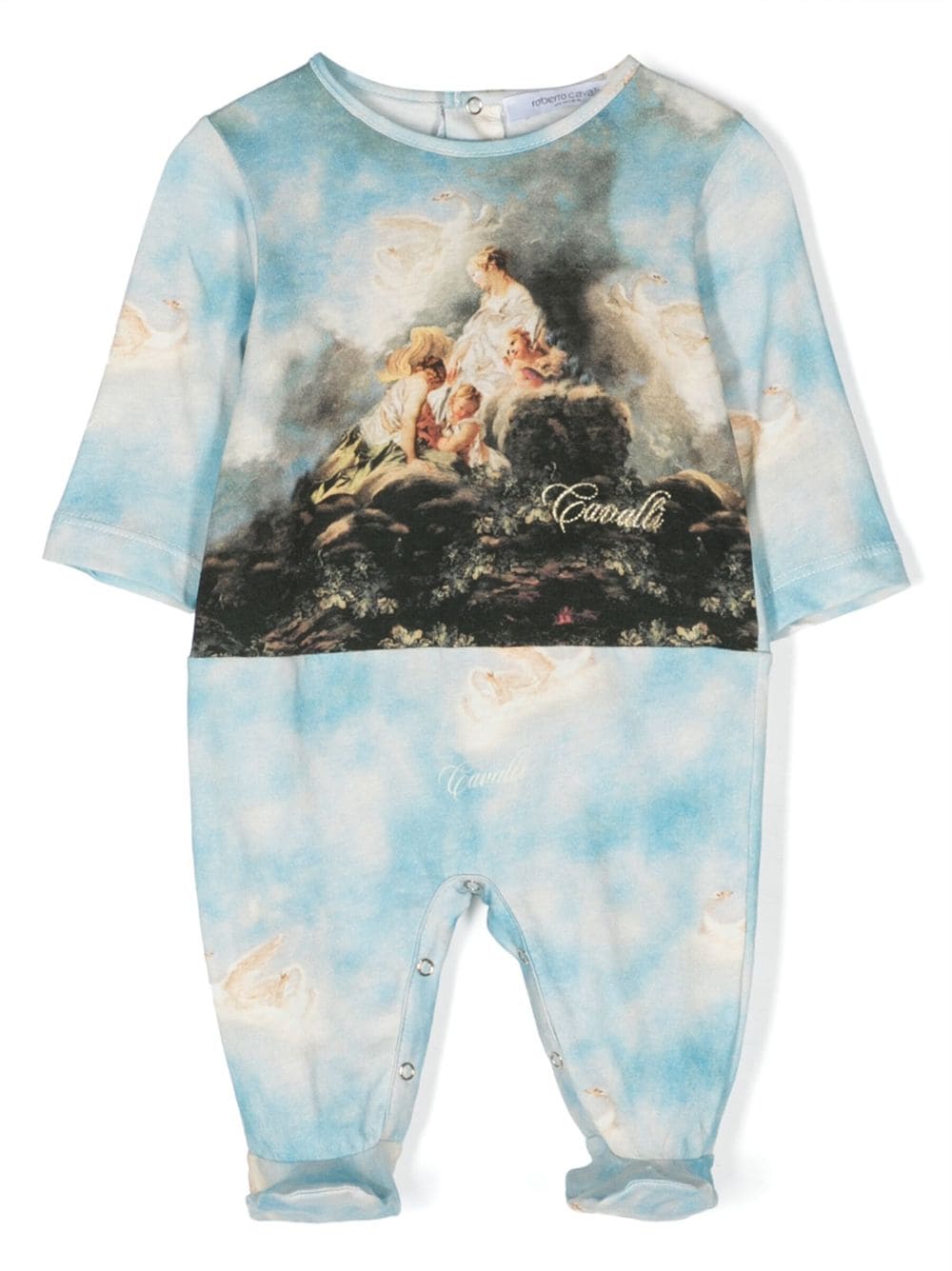 Roberto Cavalli Junior Pyjama mit grafischem Print - Blau von Roberto Cavalli Junior