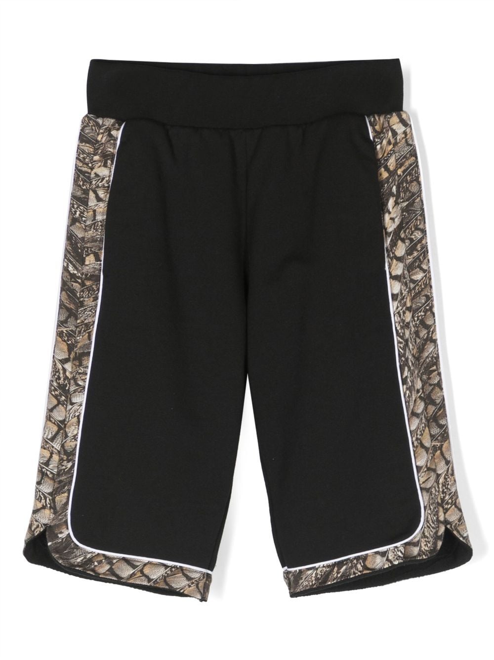 Roberto Cavalli Junior Shorts mit abstraktem Print - Schwarz von Roberto Cavalli Junior