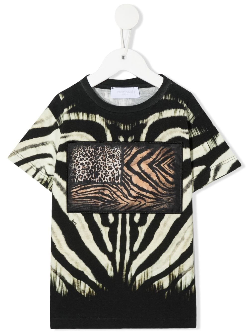 Roberto Cavalli Junior T-Shirt mit Animal-Print - Nude von Roberto Cavalli Junior