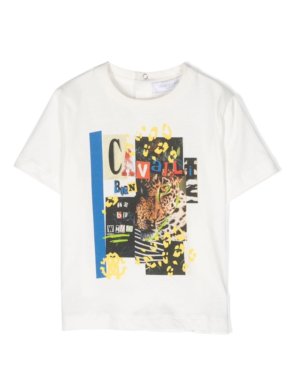 Roberto Cavalli Junior T-Shirt mit Collage-Print - Weiß von Roberto Cavalli Junior