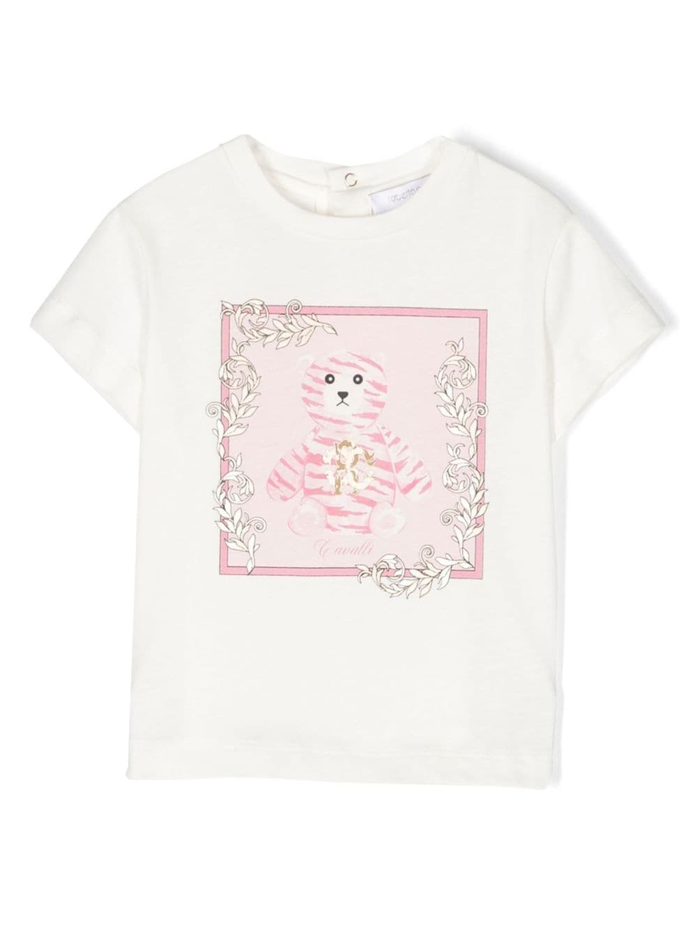 Roberto Cavalli Junior T-Shirt mit Bären-Print - Weiß von Roberto Cavalli Junior