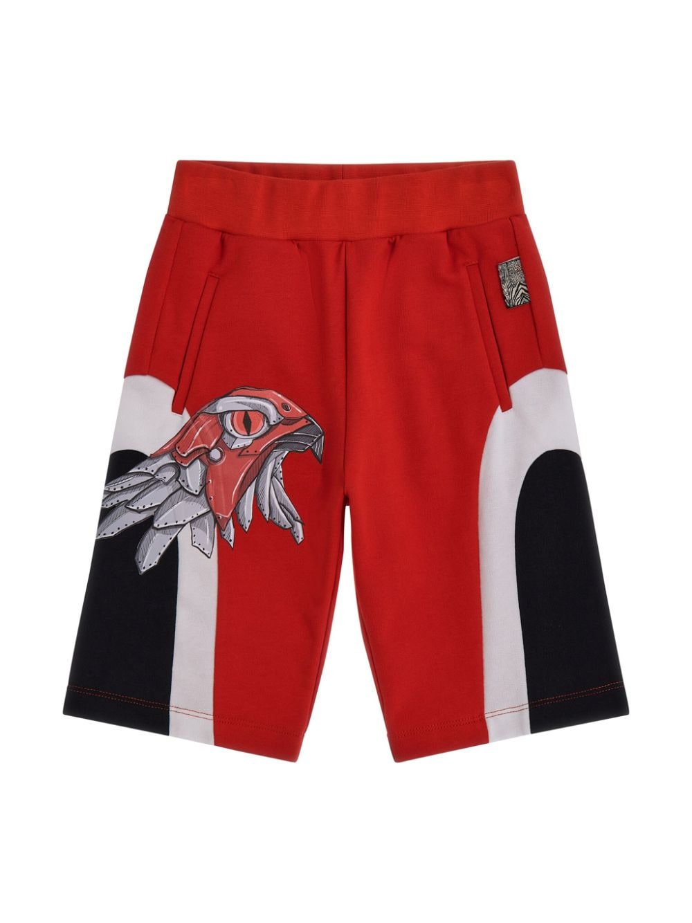 Roberto Cavalli Junior Shorts mit Adler-Print - Rot von Roberto Cavalli Junior