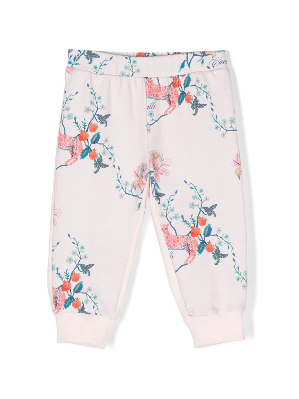 Roberto Cavalli Junior Jogginghose mit Blumen-Print - Rosa von Roberto Cavalli Junior