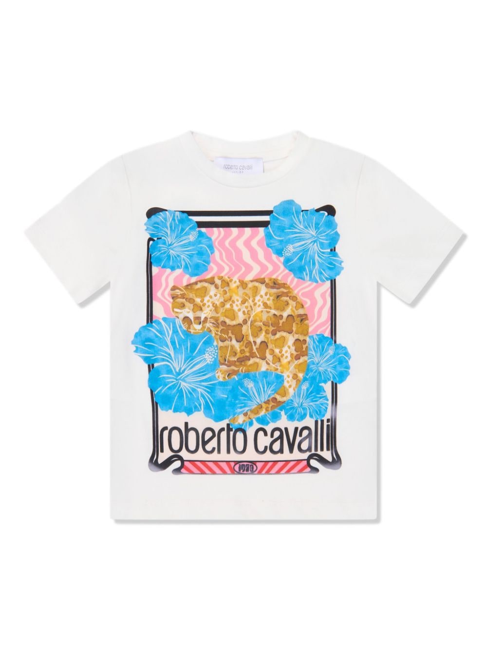 Roberto Cavalli Junior T-Shirt mit grafischem Print - Weiß von Roberto Cavalli Junior