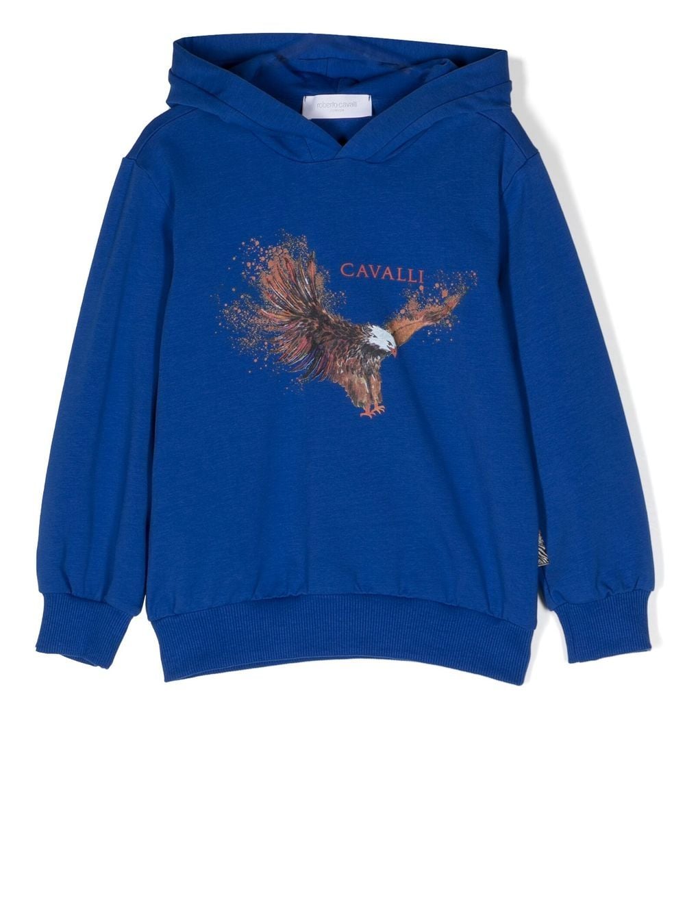 Roberto Cavalli Junior Hoodie mit grafischem Print - Blau von Roberto Cavalli Junior