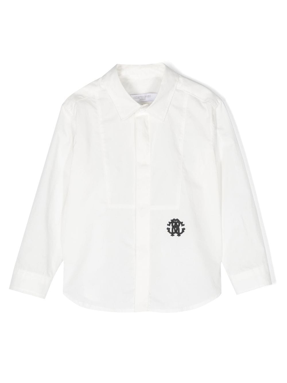 Roberto Cavalli Junior Hemd mit Logo-Stickerei - Weiß von Roberto Cavalli Junior