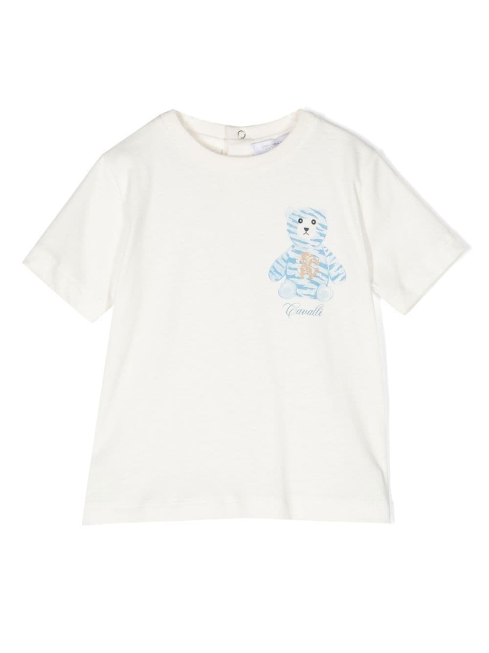 Roberto Cavalli Junior T-Shirt mit Teddy-Print - Weiß von Roberto Cavalli Junior