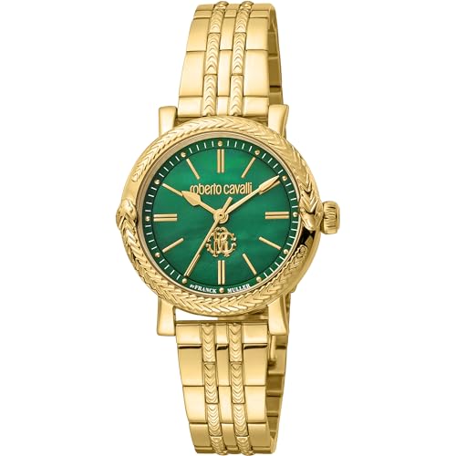 Roberto Cavalli Damen Analog Quarz Uhr mit Edelstahl Armband RV1L193M0061 von Roberto Cavalli