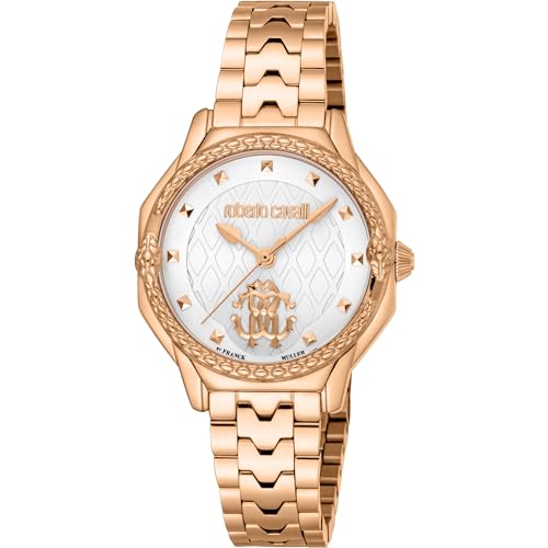 Roberto Cavalli by Franck Muller Damen Analog Quarz Uhr mit Edelstahl Armband RV1L225M0061 Roberto Cavalli by Franck Muller Damen Analog Quarz Uhr mit Edelstahl Armband RV1L225M0061 von Roberto Cavalli by Franck Muller