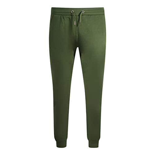 Cavalli Class Print Logo Olive Sweat Pants, olivgrün, L von Roberto Cavalli