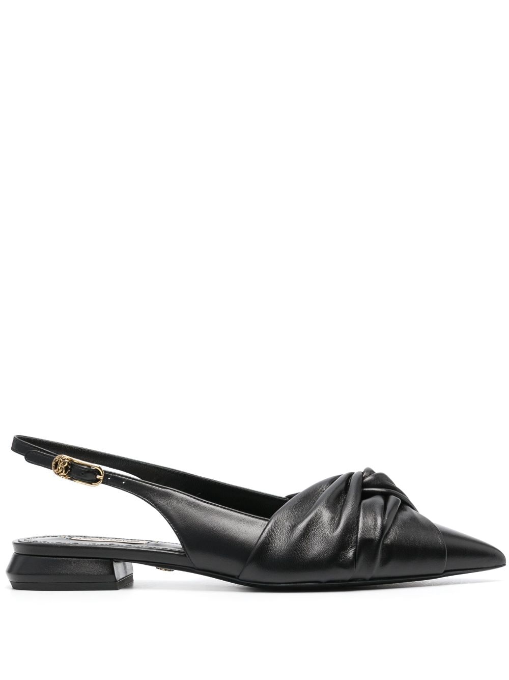 Roberto Cavalli Ballerinas mit niedrigem Blockabsatz 25mm - Schwarz von Roberto Cavalli