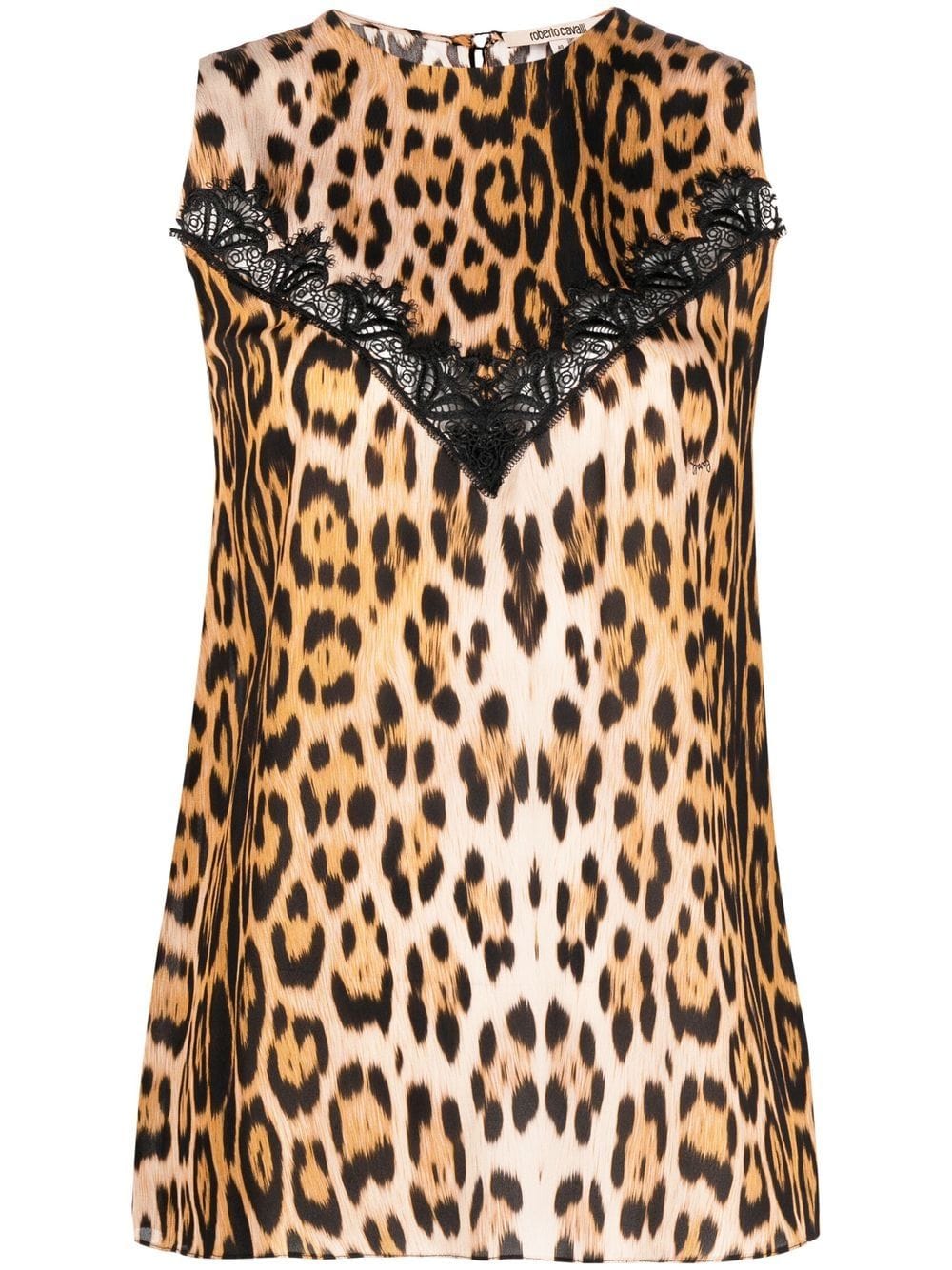 Roberto Cavalli Bluse mit Leoparden-Print - Braun von Roberto Cavalli