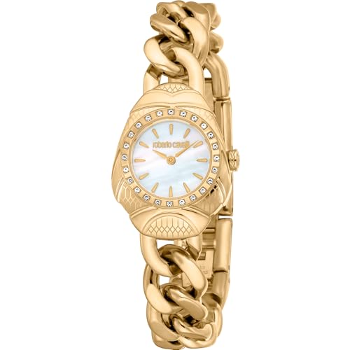Roberto Cavalli Damen Analog Quarz Uhr mit Edelstahl Armband RC5L093M0025 von Roberto Cavalli
