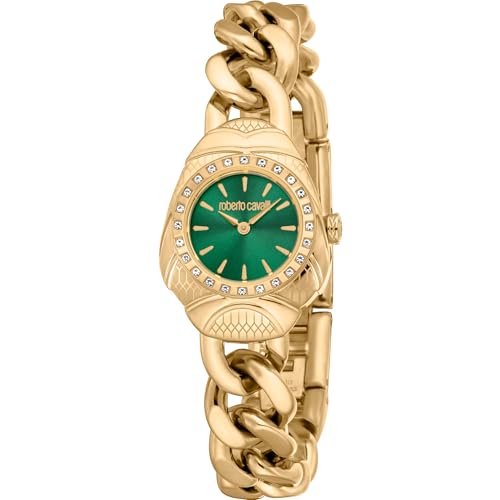 Roberto Cavalli Damen Analog Quarz Uhr mit Edelstahl Armband RC5L093M0035 von Roberto Cavalli