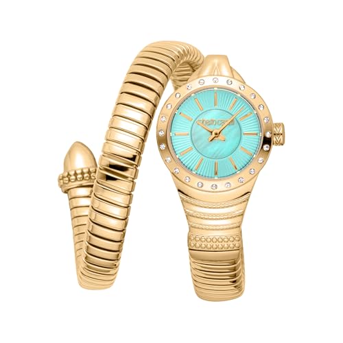 Roberto Cavalli Damen Analog Quarz Uhr mit Edelstahl Armband RC5L114M0045 von Roberto Cavalli